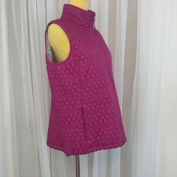 Lands’ End Women’s Quilted Vest Purple Size L 14-16 NWT - Picture 2 of 13